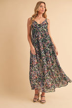 Load image into Gallery viewer, Printed V-Neck Frill Tiered Cami Comfortable Dress For Women โ Playful, Feminine & Fun for Summer Days