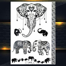 Load image into Gallery viewer, 53 Sheets Black Lace Temporary Tattoos Sticker Butterfly Flower Fake Tatoo Sticker Sexy Black Henna Temporary Tattoos For Women