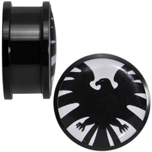 Load image into Gallery viewer, 7/8 Licensed Hawkeye Logo Acrylic Screw Fit Plugs Set