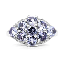 Load image into Gallery viewer, 2.07 Carat Genuine Tanzanite .925 Sterling Silver Ring