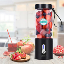 Load image into Gallery viewer, 530ML Electric Juicer Portable Smoothie Blender USB Rechargeable Food Processor Fruit Mixer Machine Mini Juicer Blender Cup Portable Juicer For Travel USB Electric Blender Fruit Smoothie Blender Machine Personal Food Processor Juicer