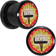 Load image into Gallery viewer, 7/16 Licensed Thor Hammer Logo Acrylic Screw Fit Plugs Set