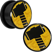 Load image into Gallery viewer, 3/4 Licensed Hammer of Thor Acrylic Screw Fit Plugs Set