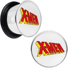 Load image into Gallery viewer, 1/2 Licensed X-Men Single Flare Steel Tunnel Plugs Set