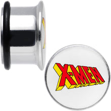 Load image into Gallery viewer, 5/8 Licensed X-Men Single Flare Steel Tunnel Plugs Set