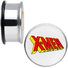 Load image into Gallery viewer, 7/8 Licensed X-Men Single Flare Steel Tunnel Plugs Set