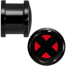 Load image into Gallery viewer, 9/16 Licensed X-Men Logo Acrylic Screw Fit Plugs Set