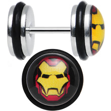 Load image into Gallery viewer, Licensed Iron Man Stainless Steel Cheater Plugs Set