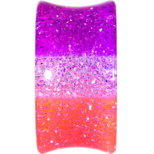 Load image into Gallery viewer, 18mm Multi Pink Acrylic Perfectly Rosy Glitter Saddle Plug