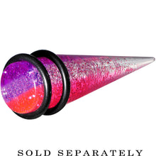 Load image into Gallery viewer, 1/2 Multi Pink Acrylic Perfectly Rosy Glitter Taper