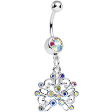 Load image into Gallery viewer, Aurora Gem Sparkling Lisbon Lace Dangle Belly Ring