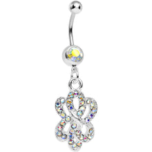 Load image into Gallery viewer, Aurora Gem Sparkling Sailor Knot Dangle Belly Ring