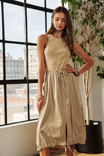 Load image into Gallery viewer, Drawstring Sleeveless Washed Dress For Women β Casual, Stylish, Comfortable, Versatile, Effortlessly Chic Dress for Everyday Wear