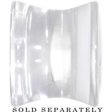 Load image into Gallery viewer, Clear White Acrylic Wish on a Star Saddle Plug 2G to 20mm