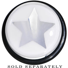 Load image into Gallery viewer, 5/8 Clear White Acrylic Wish on a Star Taper