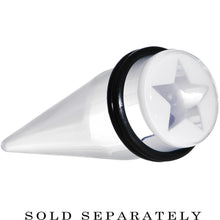 Load image into Gallery viewer, 5/8 Clear White Acrylic Wish on a Star Taper