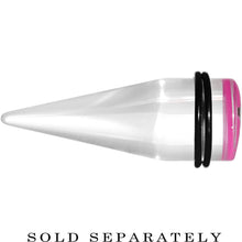 Load image into Gallery viewer, 18mm Clear Pink Acrylic Wish on a Star Taper