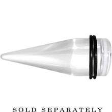 Load image into Gallery viewer, 18mm Clear White Acrylic Set Sail Nautical Anchor Taper