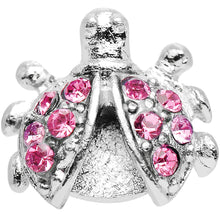 Load image into Gallery viewer, Pink Gem Lovely Ladybug Tragus Cartilage Earring