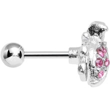 Load image into Gallery viewer, Pink Gem Lovely Ladybug Tragus Cartilage Earring