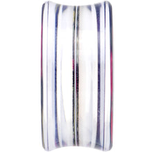 Load image into Gallery viewer, 26mm Acrylic Black Multicolored Old Fashioned Flowers Saddle Plug