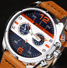 Load image into Gallery viewer, Men's Waterproof Retro Style Watch With Excellent Background, Chronometers Large Numbers Perfect Gift