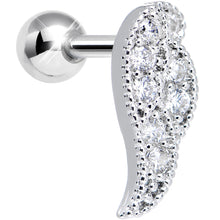 Load image into Gallery viewer, Clear Gem Celestial Angel Wing Right Cartilage Earring