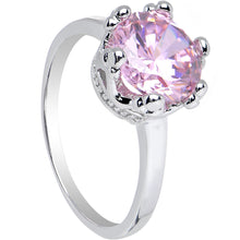 Load image into Gallery viewer, Pink Cubic Zirconia Magnificent Queen Ring Sizes 6 to 8