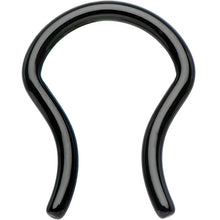 Load image into Gallery viewer, 14G 5/8 Black Anodized Titanium Septum Retainer