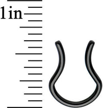 Load image into Gallery viewer, 14G 5/8 Black Anodized Titanium Septum Retainer