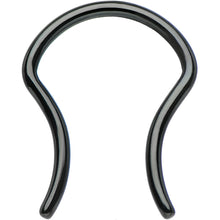 Load image into Gallery viewer, 16G 5/8 Black Anodized Titanium Septum Retainer