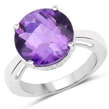 Load image into Gallery viewer, 5.60 Carat Genuine Amethyst .925 Sterling Silver Ring