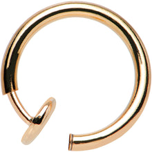 Load image into Gallery viewer, 3/8 Rose Gold Titanium IP Spring Loaded Fake Nose Ring Body Jewelry Hoop