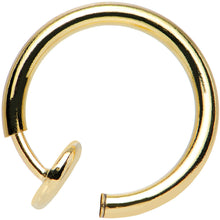 Load image into Gallery viewer, 3/8 Gold Titanium IP Spring Loaded Fake Nose Ring Body Jewelry Hoop