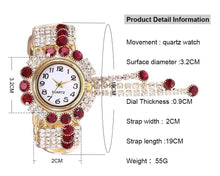 Load image into Gallery viewer, New Luxury Rhinestone Bracelet Watch Women Watches Ladies Wristwatch Clock For Female and Girls
