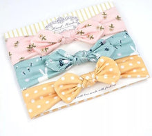 Load image into Gallery viewer, Baby Headband Flower Print Hair Wear for Newborn Baby Girl Headband for Little Girl Headbands Children Bow