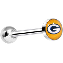 Load image into Gallery viewer, Officially Licensed NFL Green Bay Packers Barbell Tongue Ring