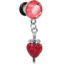 Load image into Gallery viewer, 4G Red Gem Sword and Paved Heart Steel Plug
