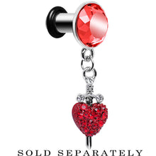 Load image into Gallery viewer, 4G Red Gem Sword and Paved Heart Steel Plug
