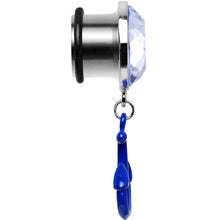Load image into Gallery viewer, 1/2 Blue Dangling Anchor Steel Plug