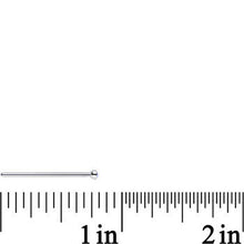 Load image into Gallery viewer, 18G 3/4 Aurora CZ Steel Straight Fishtail Nose Ring 2.5mm