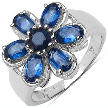 Load image into Gallery viewer, 2.43 Carat Genuine Blue Sapphire .925 Sterling Silver Ring