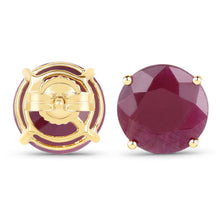 Load image into Gallery viewer, 7.40 Carat Genuine Ruby 14K Yellow Gold Earrings