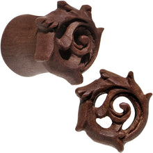 Load image into Gallery viewer, 0G Organic Wood Rebirth Hand Carved Plug Set