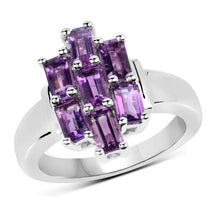 Load image into Gallery viewer, 2.80 Carat Genuine Amethyst .925 Sterling Silver Ring