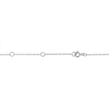 Load image into Gallery viewer, Sterling Silver Treated Diamond By Yard Necklace (3/4 cttw, Blue Color, I2-I3 Clarity)