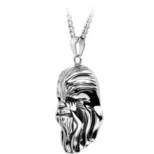Load image into Gallery viewer, Licensed Steel Star Wars 3D Chewbacca Pendant Necklace