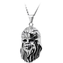 Load image into Gallery viewer, Licensed Steel Star Wars 3D Chewbacca Pendant Necklace