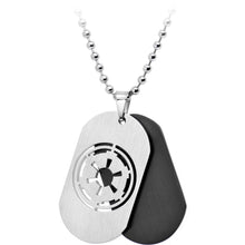 Load image into Gallery viewer, Licensed Steel Star Wars Galactic Empire Dog Tag Pendant Necklace