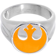 Load image into Gallery viewer, Licensed Steel Star Wars Rebel Alliance Symbol Ring